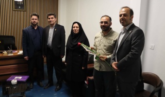 تجلیل سازمان انتقال خون استان اردبیل از کارشناس دانشگاه فرهنگیان به عنوان اهداکننده برتر