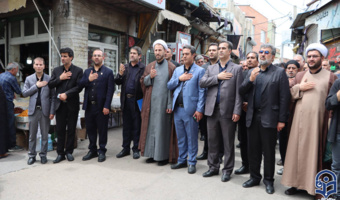 حضور دانشگاه فرهنگیان در دسته عزاداری دانشگاهیان استان اردبیل