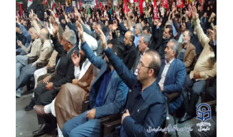 حضور معاون فرهنگی و تربیتی دانشگاه فرهنگیان کشور در اجتماع مردمی اردبیل
