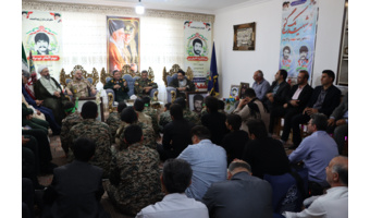 برگزاری یادواره شهدا و تجلیل از خانواده برادران شهید  صوابی در شهرستان نیر