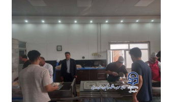 بازدید سرپرست دانشگاه فرهنگیان استان اردبیل از سالن غذاخوری دانشگاه
