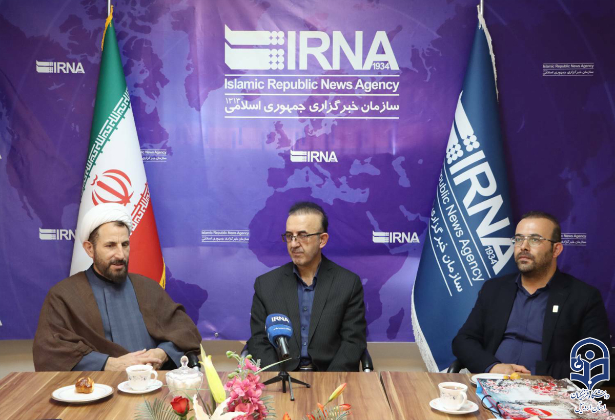 حضور رئیس دانشگاه فرهنگیان اردبیل در خبرگزاری ایرنا به مناسبت روز خبرنگار