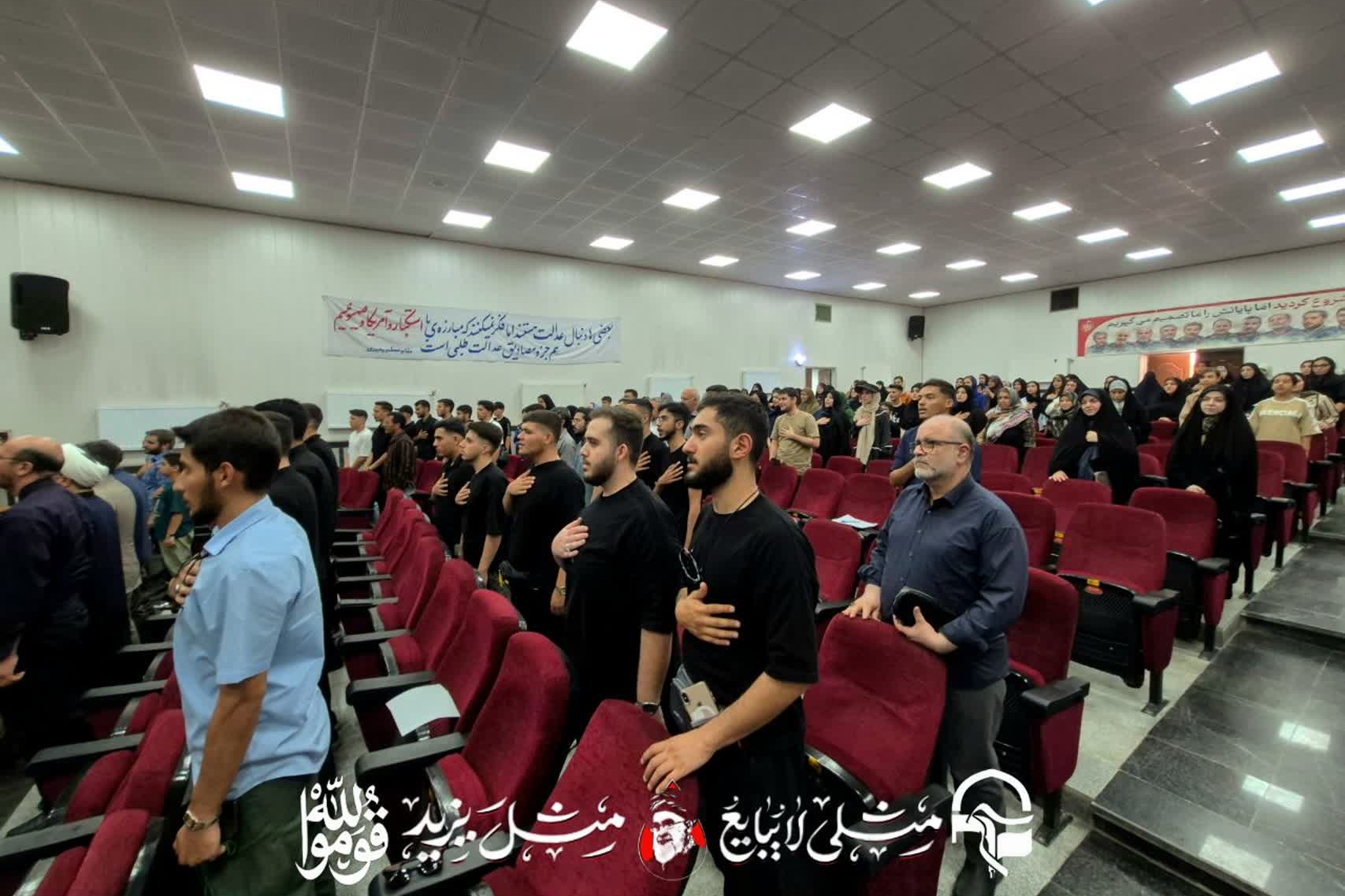 آیین بدرقه و اعزام کاروان خیزش اربعین دانشگاه فرهنگیان آذربایجان غربی