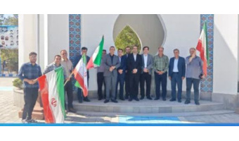 آیین پرچم‌گردانی و تجدید میثاق با آرمان‌های شهدا در آغاز سال تحصیلی دانشگاه فرهنگیان آذربایجان شرقی برگزار شد