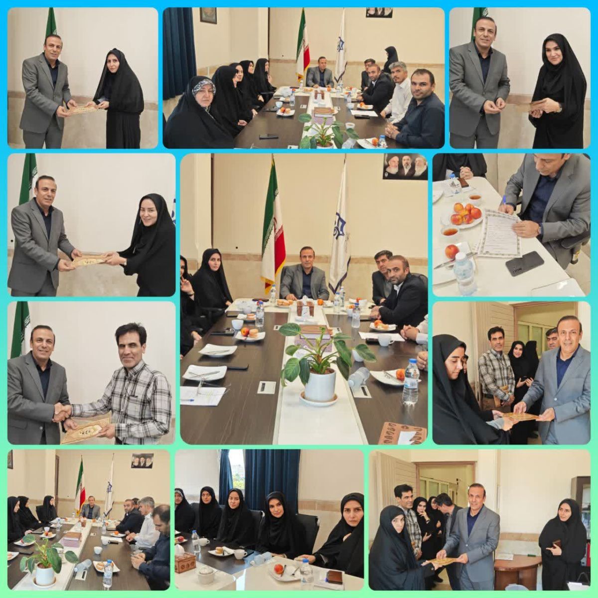 نشست صمیمی  رئیس دانشگاه فرهنگیان استان آذربایجان شرقی با کارکنان دانشکده علوم پایه به مناسبت همزمانی روز کارمند، هفته دولت و میلاد پیامبر اکرم (ص)