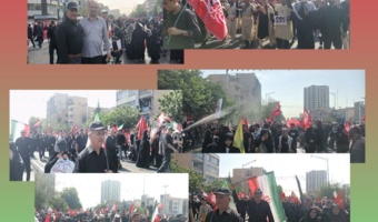 حضورباشکوه ۶۰۰ دانشجومعلم دانشگاه فرهنگیان اصفهان در مراسم تشییع پیکرمطهر امام مجاهد و رهبر شهید جان فدا