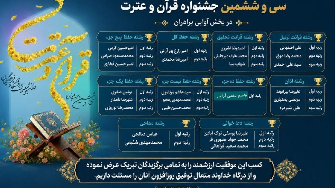 افتخاری دیگر برای دانشگاه فرهنگیان اصفهان