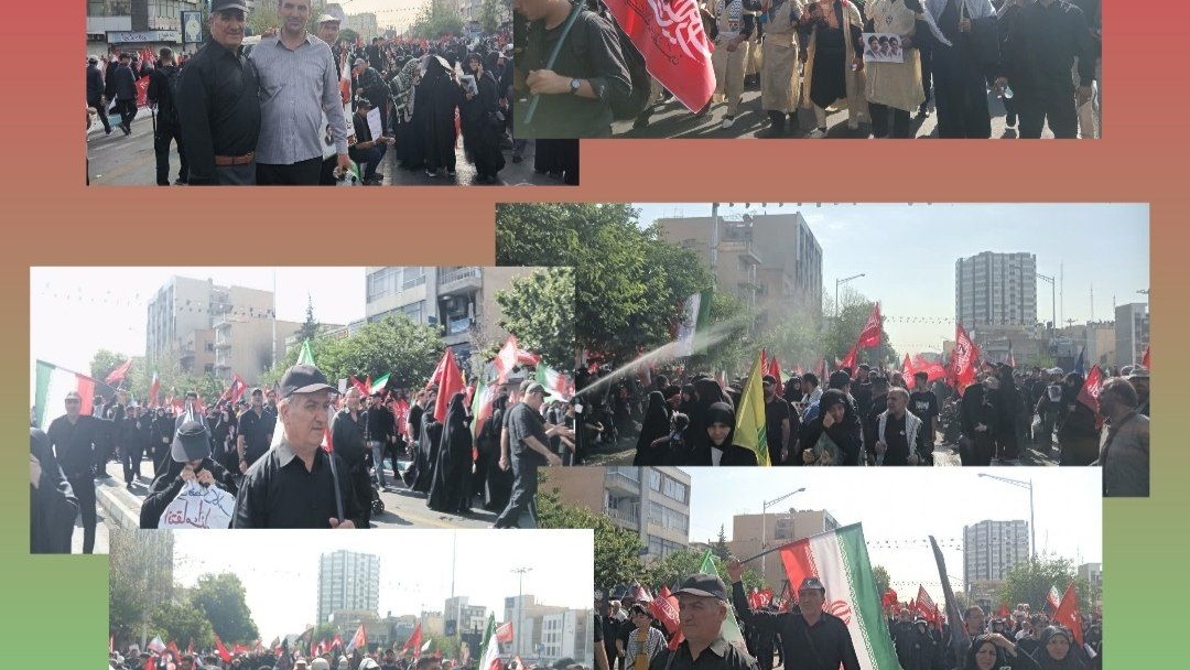 حضورباشکوه ۶۰۰ دانشجومعلم دانشگاه فرهنگیان اصفهان در مراسم تشییع پیکرمطهر امام مجاهد و رهبر شهید جان فدا