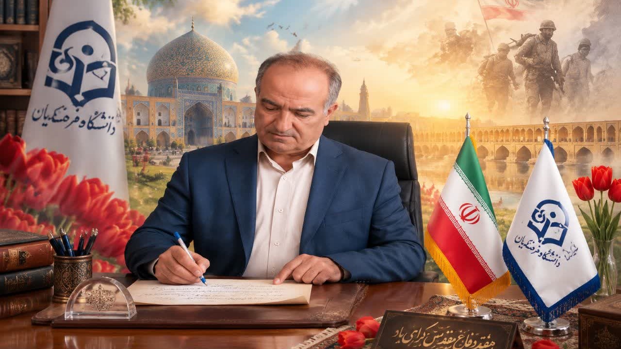 پیام سرپرست دانشگاه فرهنگیان اصفهان به مناسبت هفته دفاع مقدس