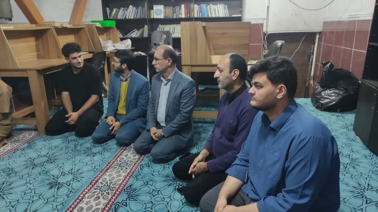 حضور سرپرست دانشگاه فرهنگیان گیلان در سرای دانشجویی پسران و بررسی مطالبات دانشجویان