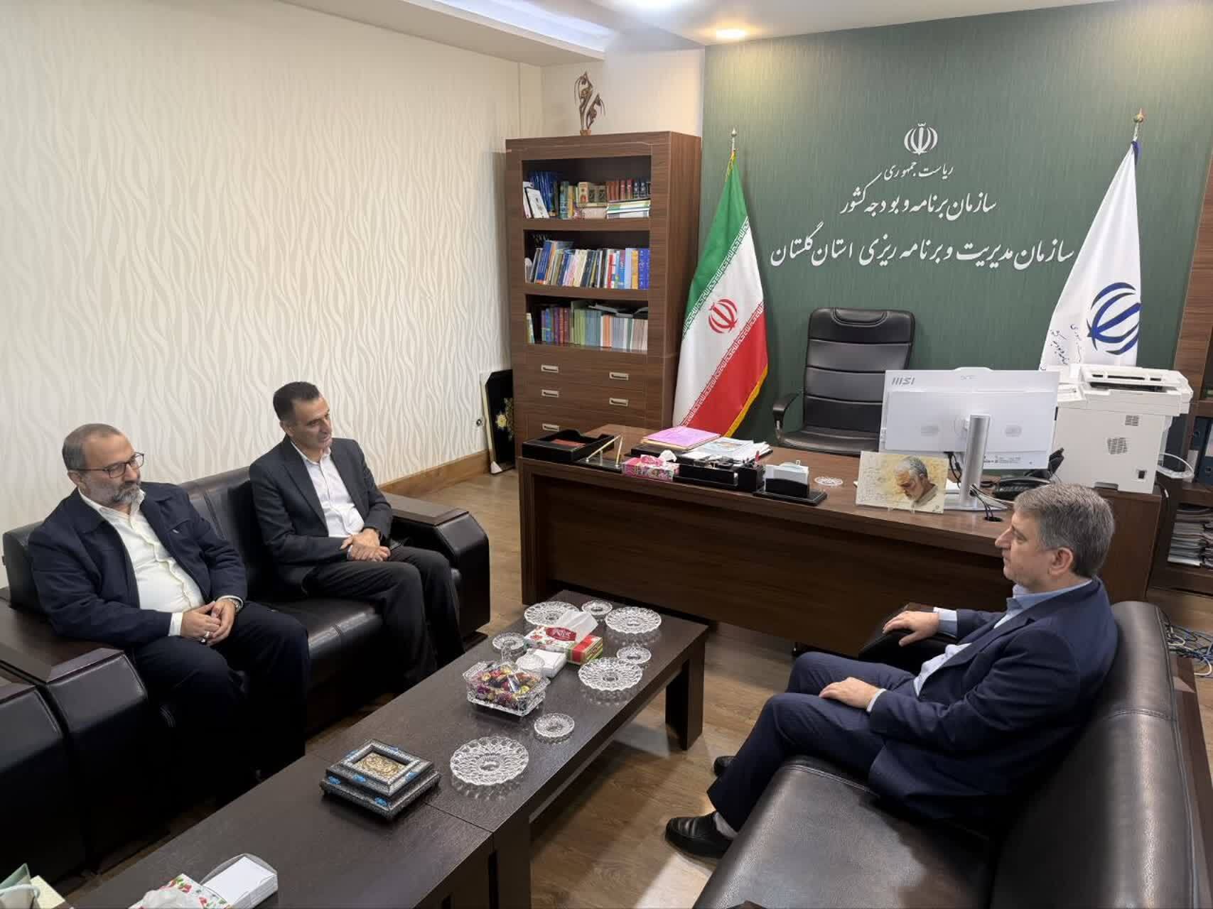 دیدار سرپرست دانشگاه فرهنگیان گلستان با رئیس سازمان برنامه و بودجه استان