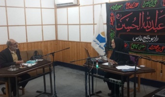 حضور  علی بهرامشاهی، سرپرست دانشگاه فرهنگیان هرمزگان، و سرپرست سازمان بسیج اساتید استان، در ویژه برنامه زنده رادیویی «شهید امت»