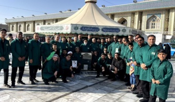 فعالیت چایخانه حضرت رضا (ع)، جمعی از کارکنان و دانشجومعلمان دانشگاه فرهنگیان استان هرمزگان