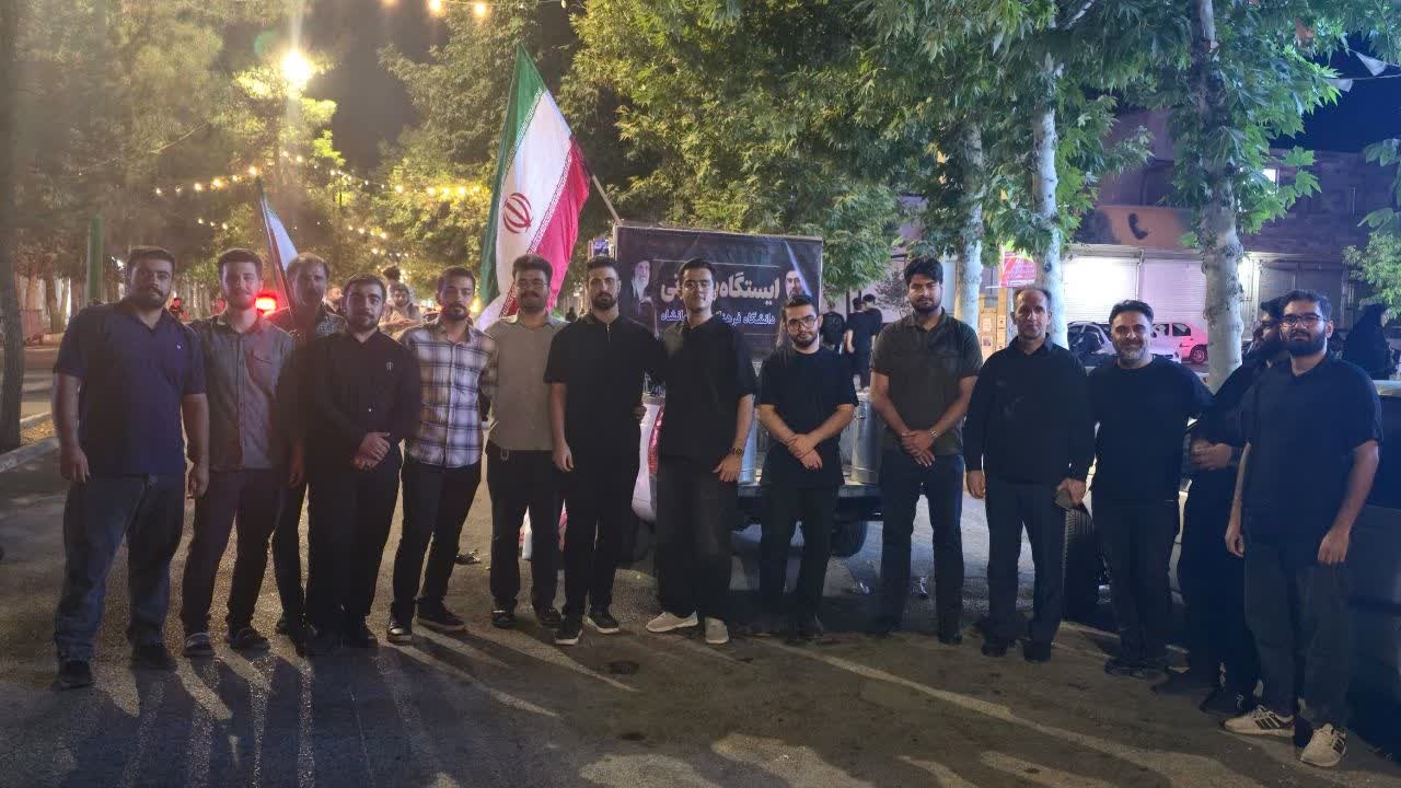 ادامه خدمت رسانی موکب خدماتی دانشگاه فرهنگیان کرمانشاه در اجتماع مردمی «نحن منتقمون»