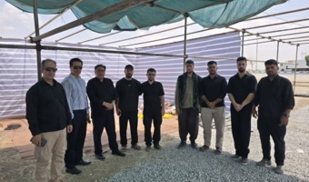 بازدید رئیس دانشگاه فرهنگیان استان کرمانشاه از موکب خدمت‌رسانی به زائران اربعین