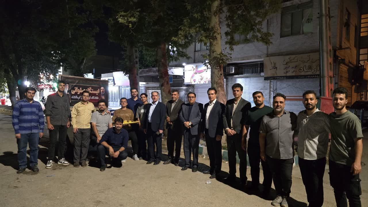 ادامه خدمت رسانی موکب دانشگاه فرهنگیان کرمانشاه در اجتماع مردمی «نحن منتقمون»