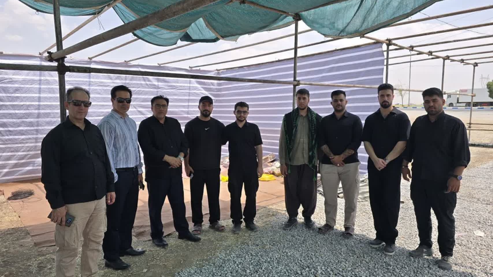 بازدید رئیس دانشگاه فرهنگیان استان کرمانشاه از موکب خدمت‌رسانی به زائران اربعین