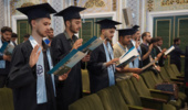 برگزاری آیین دانش‌آموختگی دانشجو‌معلمان دانشگاه فرهنگیان خراسان رضوی در جوار بارگاه رضوی