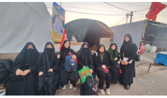 سفر اربعین دانشجو‌معلمان خوزستان در کربلا معلی