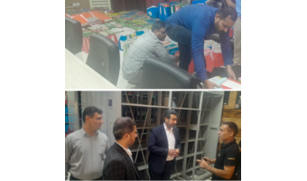 بازدید از روند و پیشرفت کار و انتقال قفسه های متحرک فارغ التحصیلان