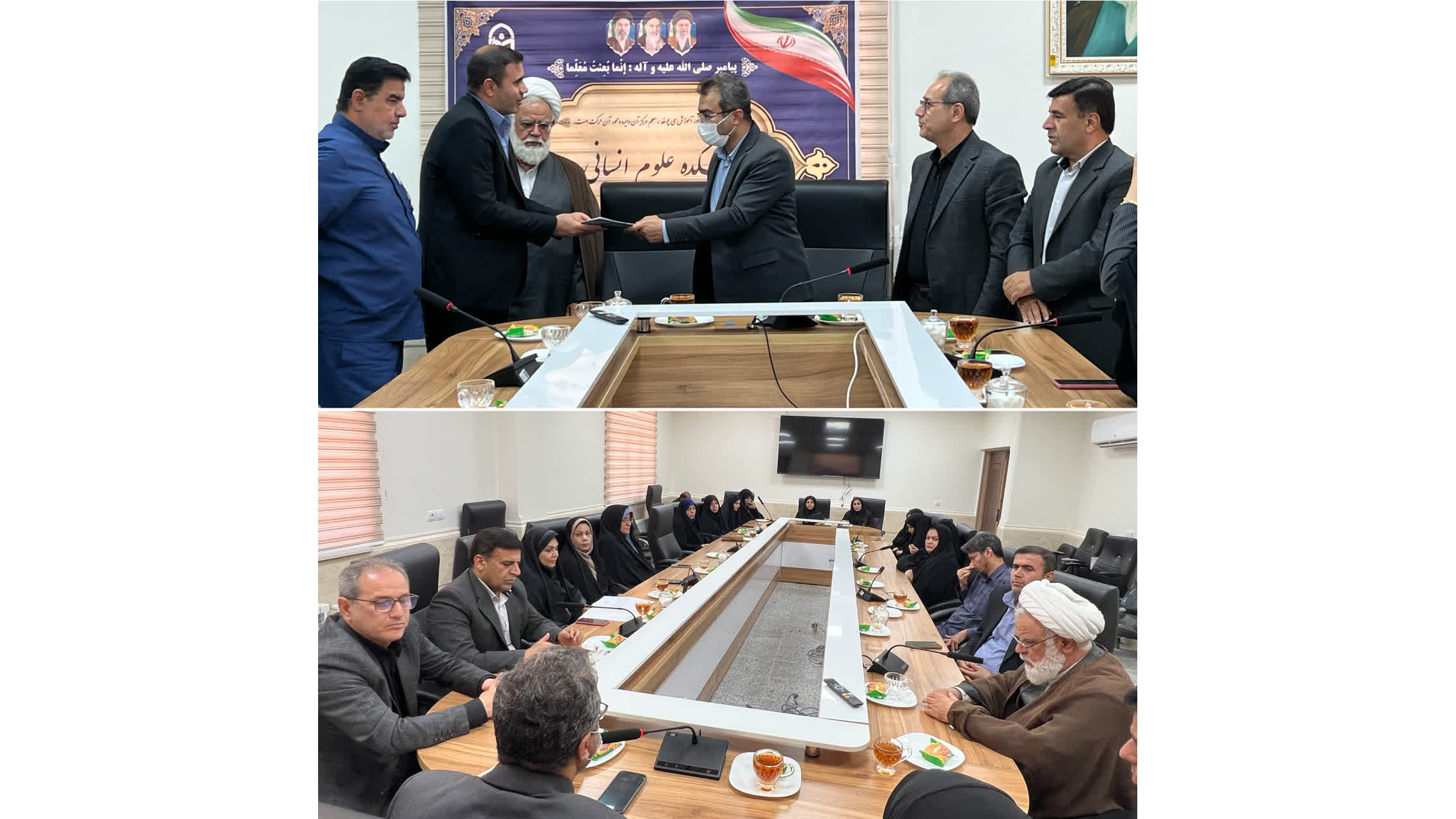 برگزاری آیین معارفه معاون آموزشی و پژوهشی دانشکده علوم انسانی وپایه