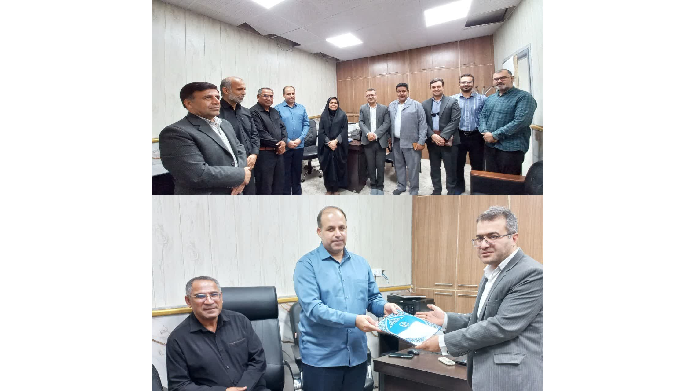 تجلیل و تقدیر سرپرست دانشگاه فرهنگیان استان خوزستان از مسئول حراست دانشگاه به مناسبت روز حراست