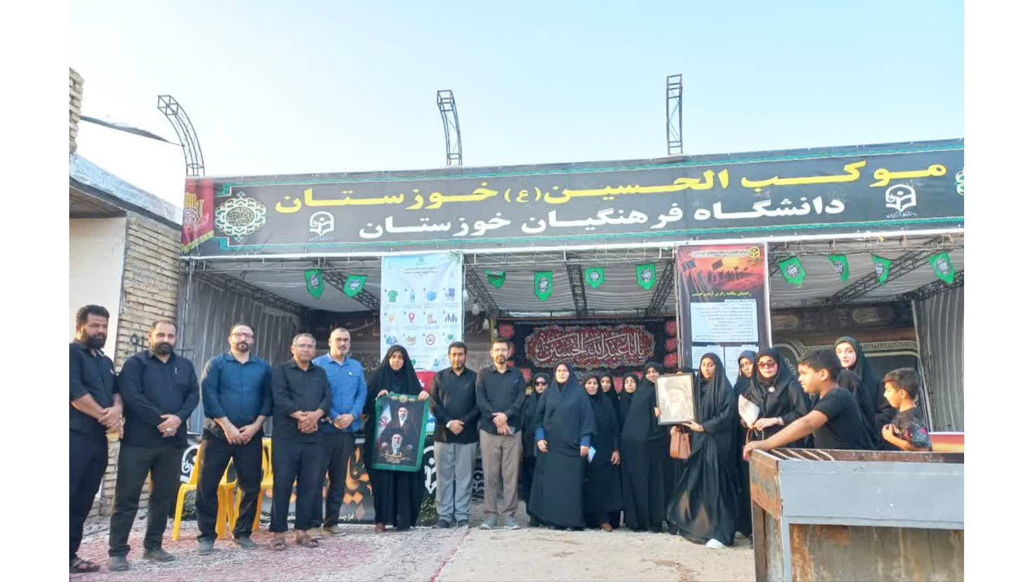 حضور معاون فرهنگی و اجتماعی دانشگاه فرهنگیان در موکب دانشگاه فرهنگیان خوزستان