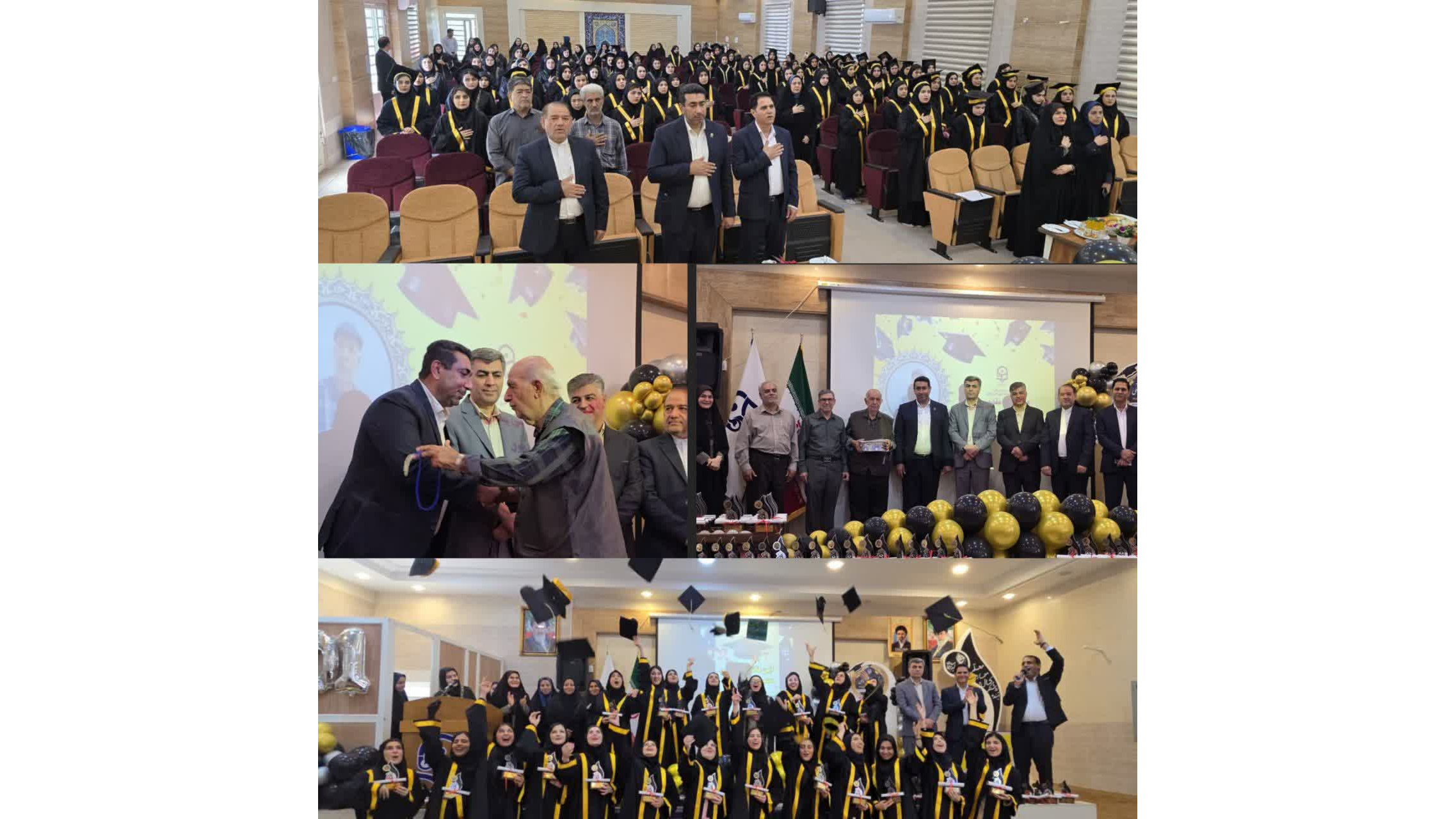 برگزاری مراسم باشکوه دانش آموختگی ورودی ۱۴۰۱ مرکز آموزش عالی حضرت خدیجه کبری(س) دزفول