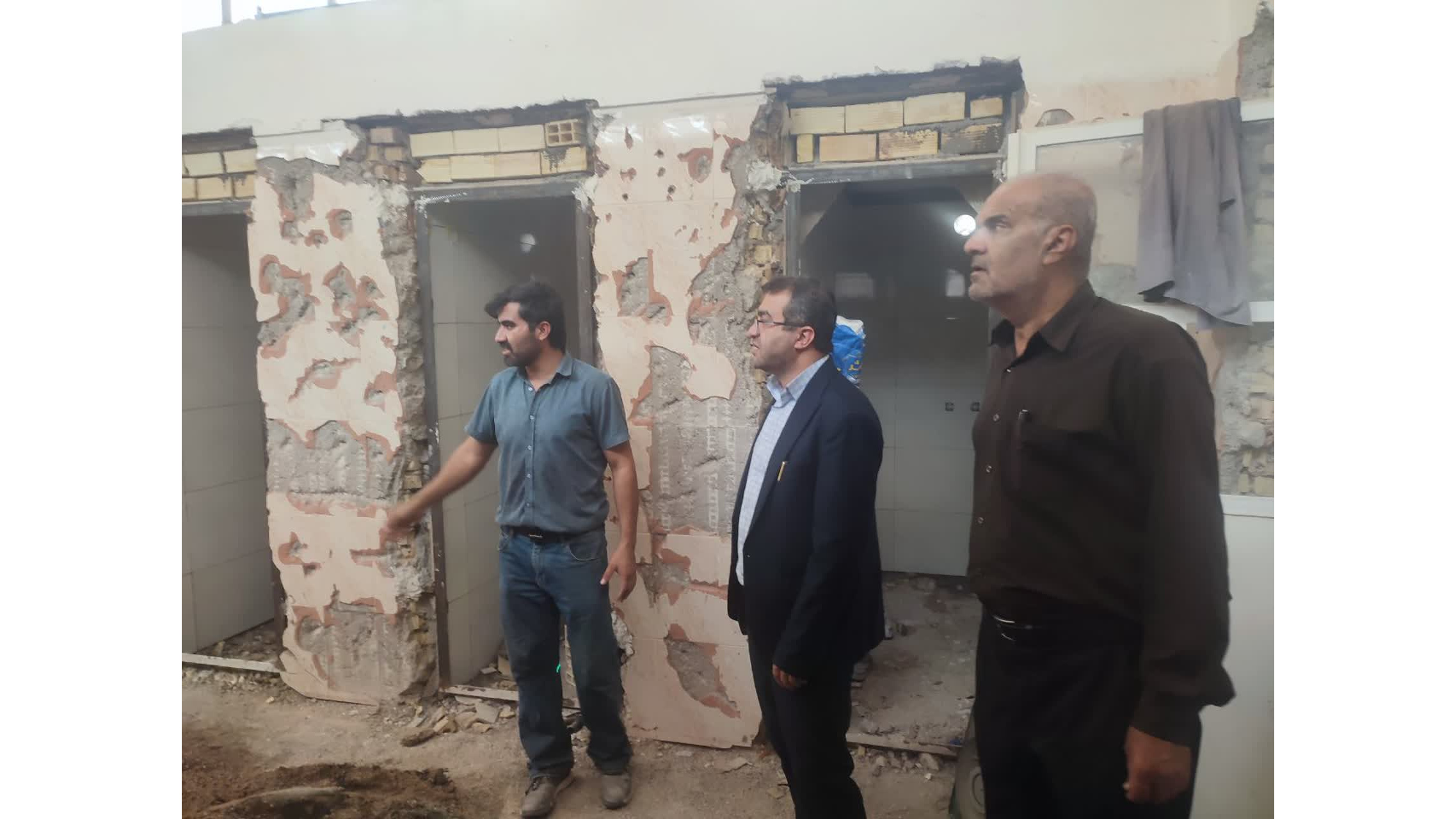 بازدید سرپرست دانشگاه فرهنگیان خوزستان از پیشرفت عملیات ساختمانی ساختمان دکتر حسابی
