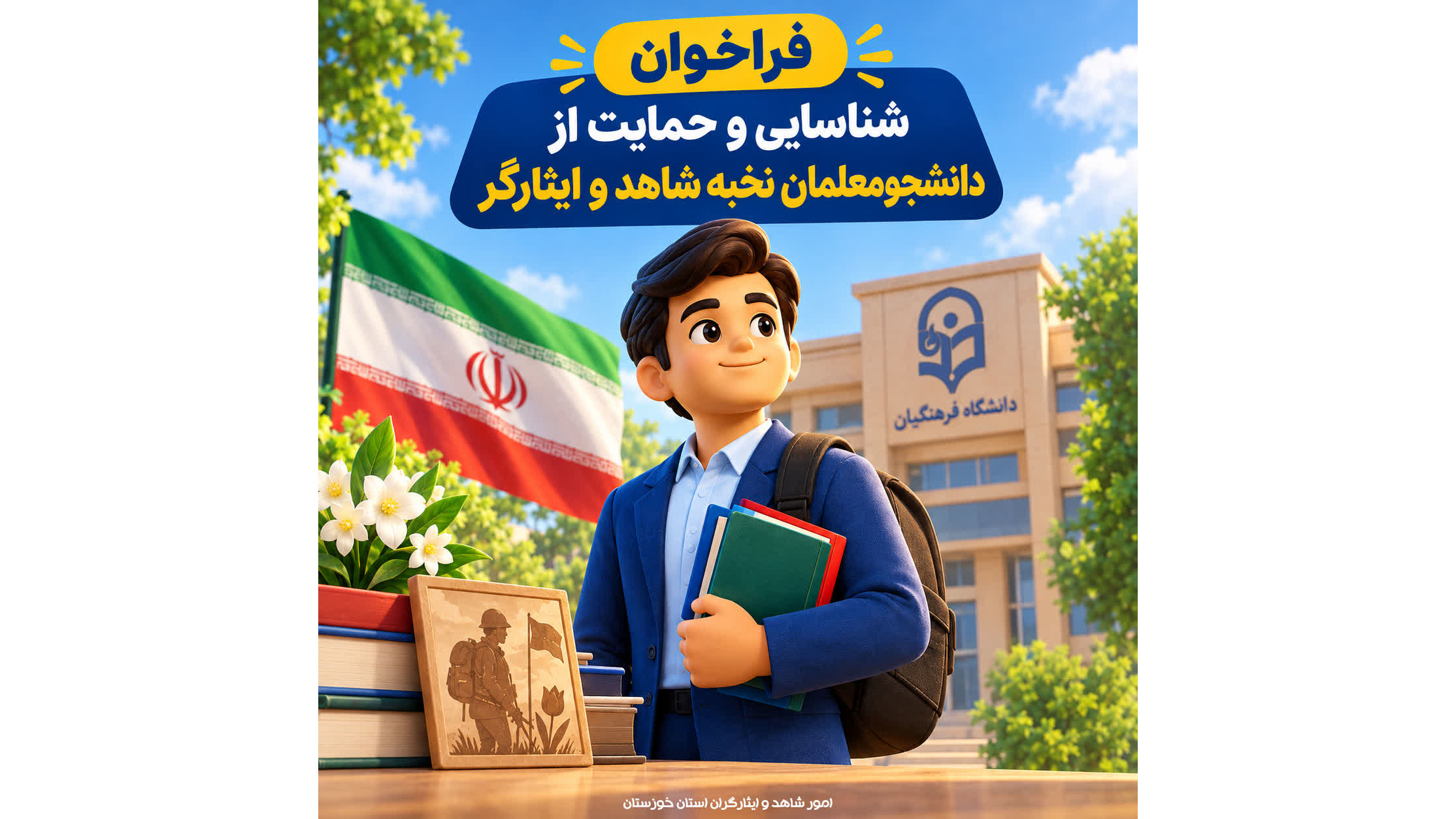 فراخوان ملی | شناسایی دانشجومعلمان نخبه شاهد و ایثارگر