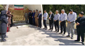 غبارروبی و عطرافشانی مزار شهدای گمنام دانشگاه فرهنگیان کردستان