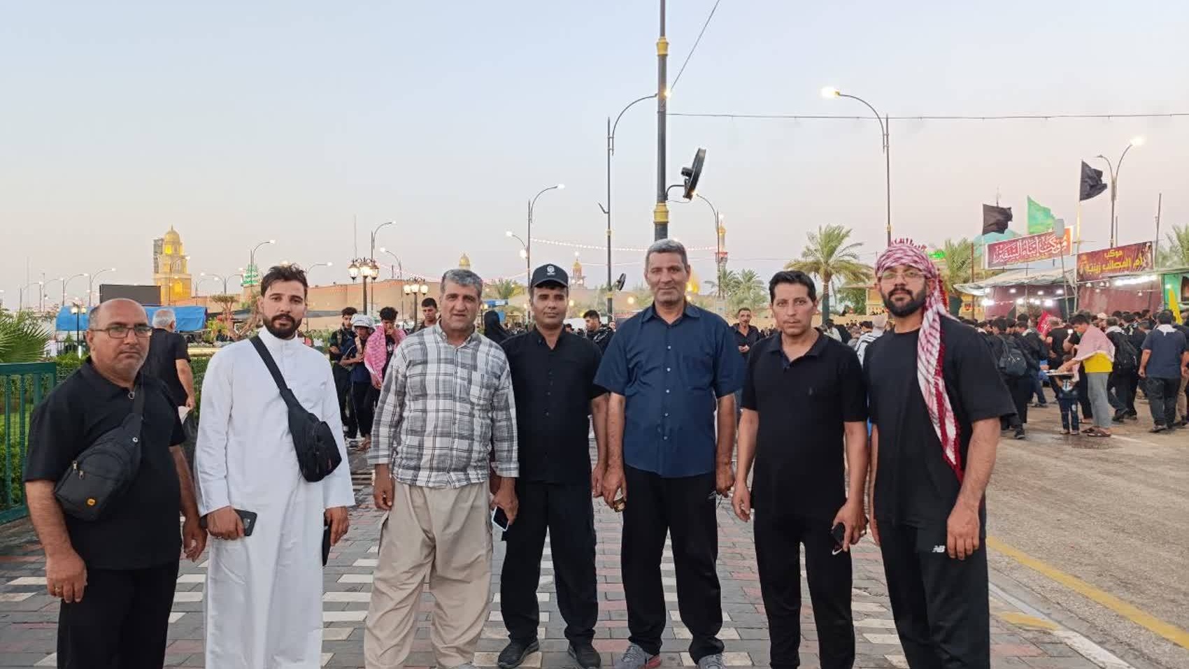 پیاده‌روی کاروان اربعین دانشجویان دانشگاه فرهنگیان خراسان جنوبی از نجف به سمت کربلا