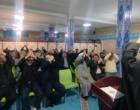 مراسم بیعت با رهبر معظم انقلاب اسلامی در دانشگاه فرهنگیان قزوین برگزار شد