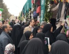 حضور مسئولان دانشگاه فرهنگیان قزوین در مراسم تشییع پیکر ۸ شهید حمله تروریستی آمریکا و رژیم صهیونیستی