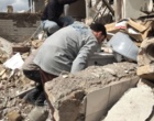 حضور همکاران و دانشجویان بسیجی دانشگاه فرهنگیان قزوین در بازسازی اماکن آسیب‌دیده نجف‌آباد