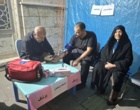 گزارش تصویری برپایی موکب دانشگاه فرهنگیان استان قزوین به همراه ارائه خدمات پزشکی ۲۵ فروردین ماه