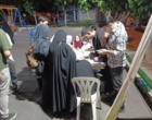 موکب دانشگاه فرهنگیان قزوین به همت اداره فرهنگی، با رویکرد آموزشی و با حضور همسر شهید عباسی برپا شد
