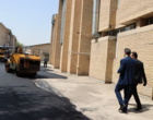 بازدید میدانی رییس دانشگاه فرهنگیان قزوین از روند اجرای آسفالت محوطه دانشگاه