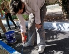 تکمیل عملیات رنگ‌آمیزی و تجهیز فضای سبز محوطه سلامت دانشگاه در راستای پروژه فرصت مهر»