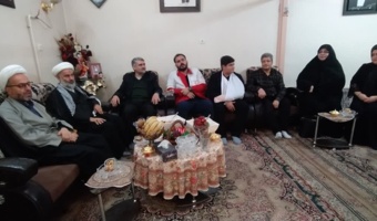 دیدار هیات رییسه دانشگاه فرهنگیان قزوین با دانشجوی فداکار، امیررضا مرادی