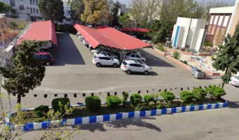 آغاز طرح زیباسازی محوطه؛ رنگ‌آمیزی جداول دانشگاه انجام شد