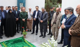 رونمایی از سنگ مزار شهید خوشنام در دانشگاه فرهنگیان قزوین؛ تأکید بر زنده نگه داشتن یاد شهدا