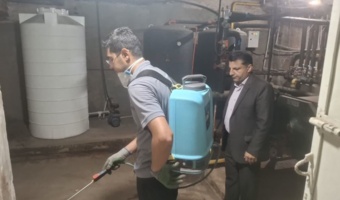 انجام عملیات گسترده سم‌پاشی و طعمه‌گذاری در سراسر دانشگاه فرهنگیان قزوین