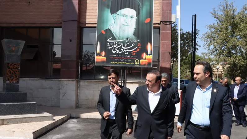 استاندار قزوین با همراهی اعضای هیات امنای دانشگاه فرهنگیان قزوین از استادسرا و آمفی تئاتر دانشگاه بازدید کرد