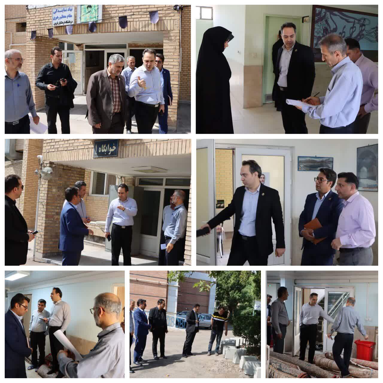 رئیس دانشگاه فرهنگیان قزوین از روند اجرای طرح «فرصت مهر» در فضاهای آموزشی و خوابگاهی بازدید کرد
