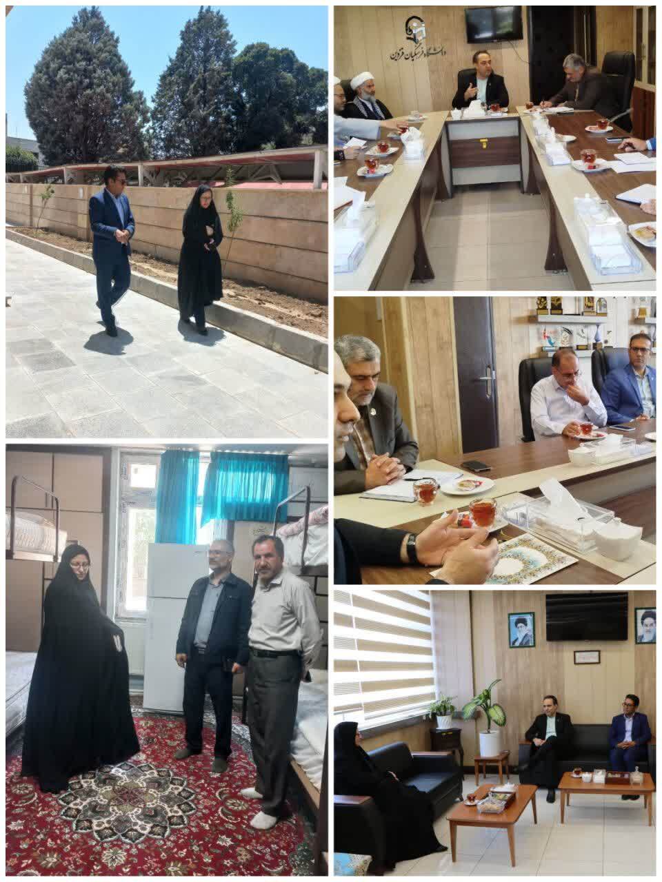 حضور هیئت اعزامی مرکز نظارت، ارزیابی و تضمین کیفیت سازمان مرکزی در دانشگاه فرهنگیان قزوین