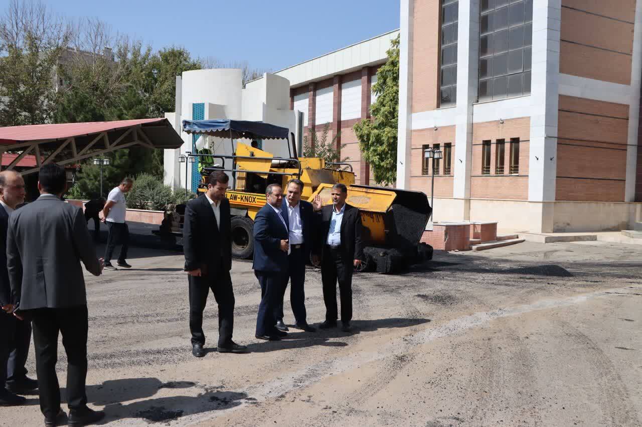 بازدید مدیرکل دفتر مرکزی حراست دانشگاه فرهنگیان از پروژه‌های عمرانی «طرح فرصت مهر» در دانشگاه فرهنگیان قزوین