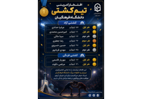افتخارآفرینی تیم کشتی دانشگاه فرهنگیان