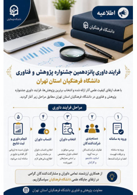 آغاز فرآیند انتخاب داوران جشنواره پژوهش و فناوری استان تهران