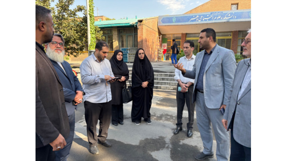 بازدید میدانی و درخواست پیگیری مراحل تدفین شهید گمنام و احداث یادمان در دانشکده علوم اجتماعی و هنر شهدای مکه